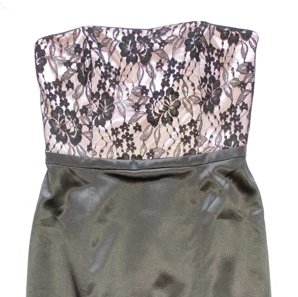 White House and Black Market - beautiful  strapless laced dress